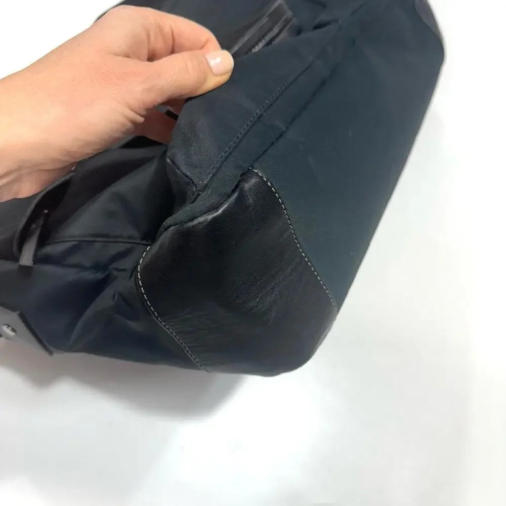Coach 70681 Varick Nylon messenger bag laptop black briefcase unisex